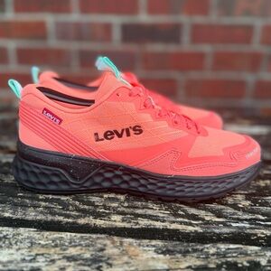 Levi's Women's Size 6 Trailhead Trailrun Coral & Black Hiking Running Shoes M4